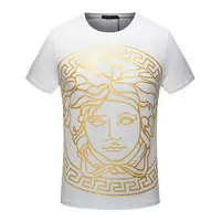 versace tee shirt cotton 1969 italia medusa gold head